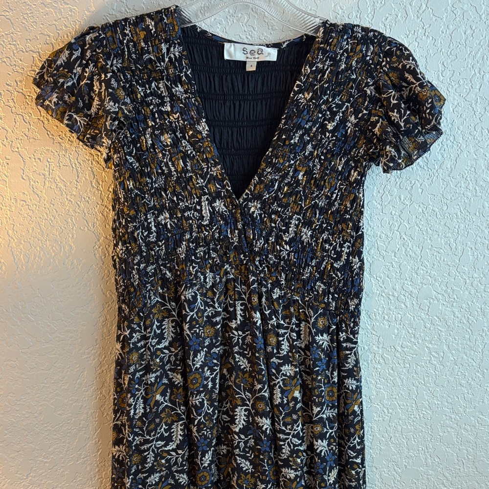 Sea Multicolor Floral Dress